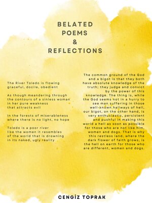 cover image of Belated Poems and Reflections
